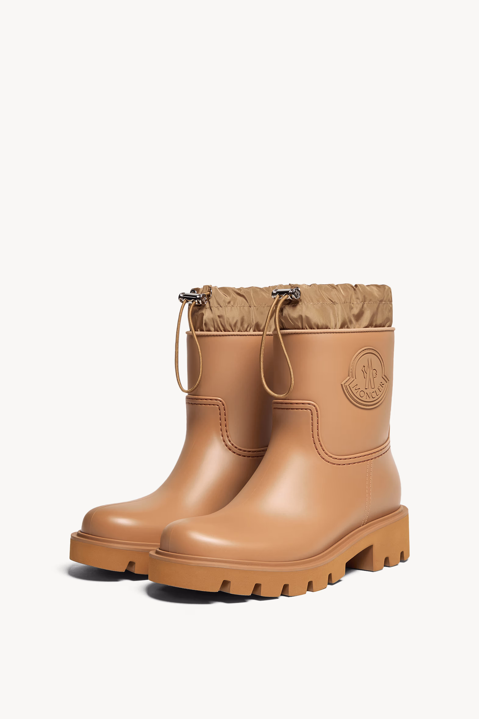 Kickstream Rain Boots Women Light Brown Moncler 4